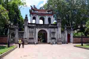 Entrance gate to the Temple of Literature